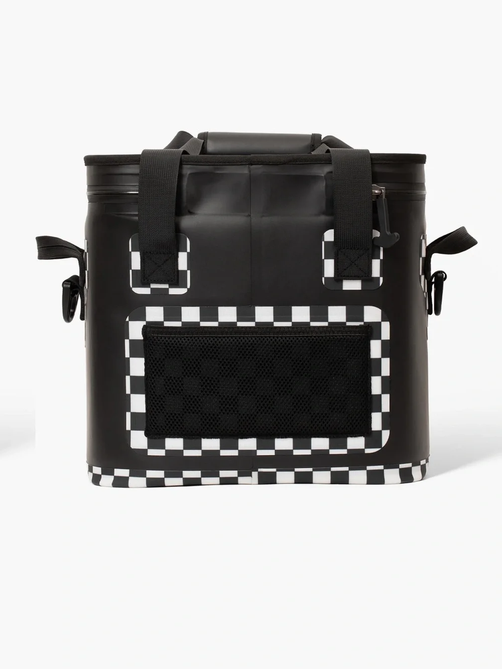 Quiksilver Black Duffel Cooler Bag with Checker Accent